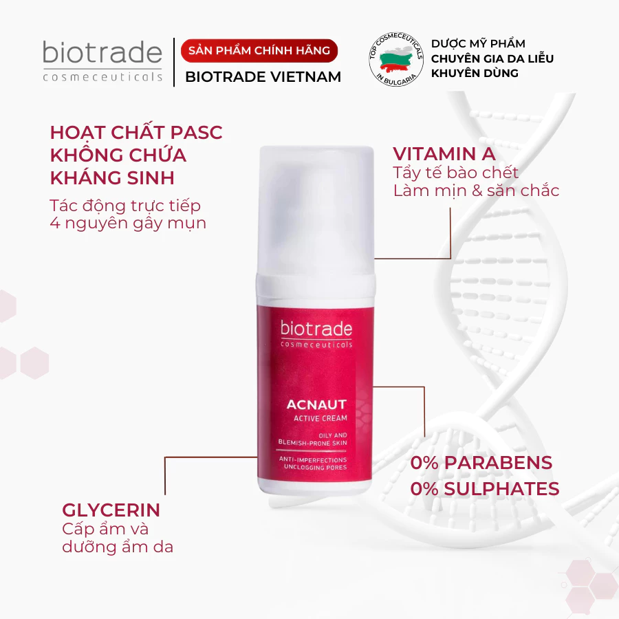 Kem chấm mụn Biotrade Acnaut Active Cream